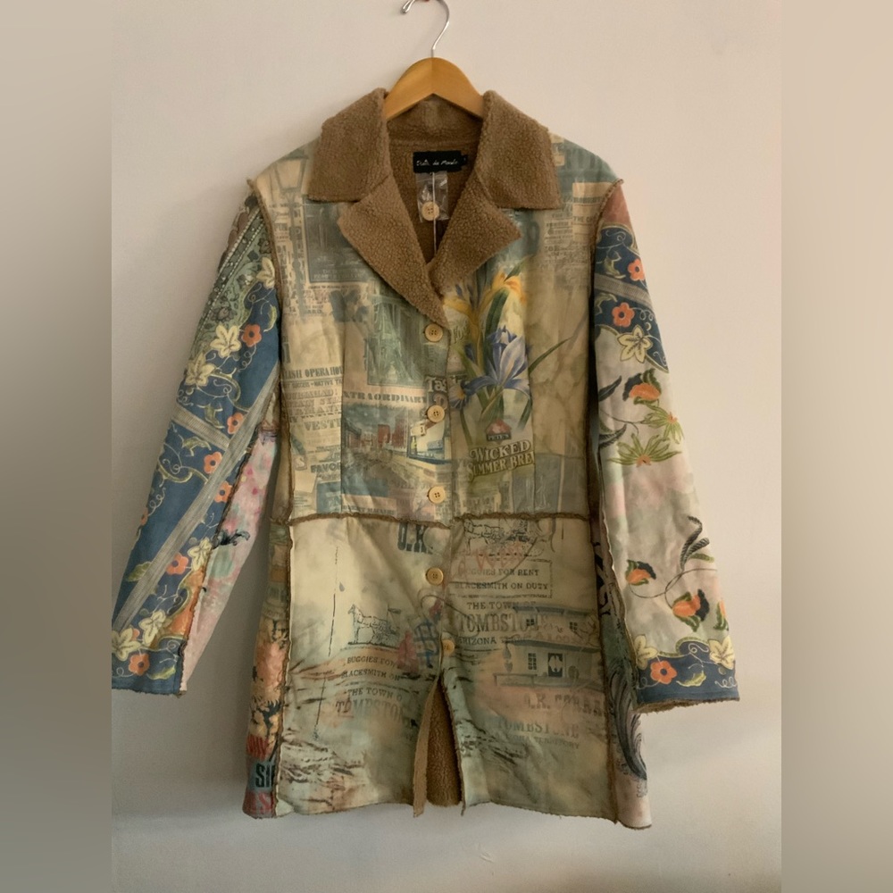 Printed ultra faux suede